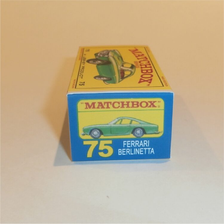 Matchbox Lesney 75b Ferrari Berlinetta E Style Repro Box - Image 3