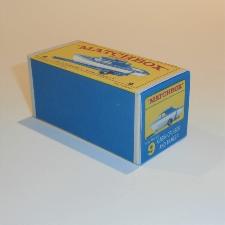 Matchbox Lesney  9 d Boat & Trailer E Style Repro Box - Image 2