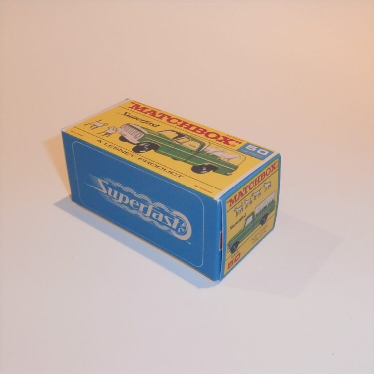Matchbox Lesney Superfast 50 d Ford Kennel Truck Transitional F Style Repro Box - Image 2