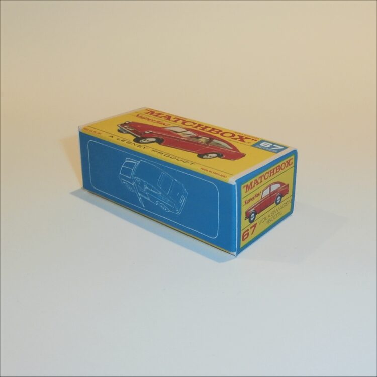 Matchbox Lesney Superfast 67b Volkswagen 1600 TL Transitional F Style Repro Box - Image 2