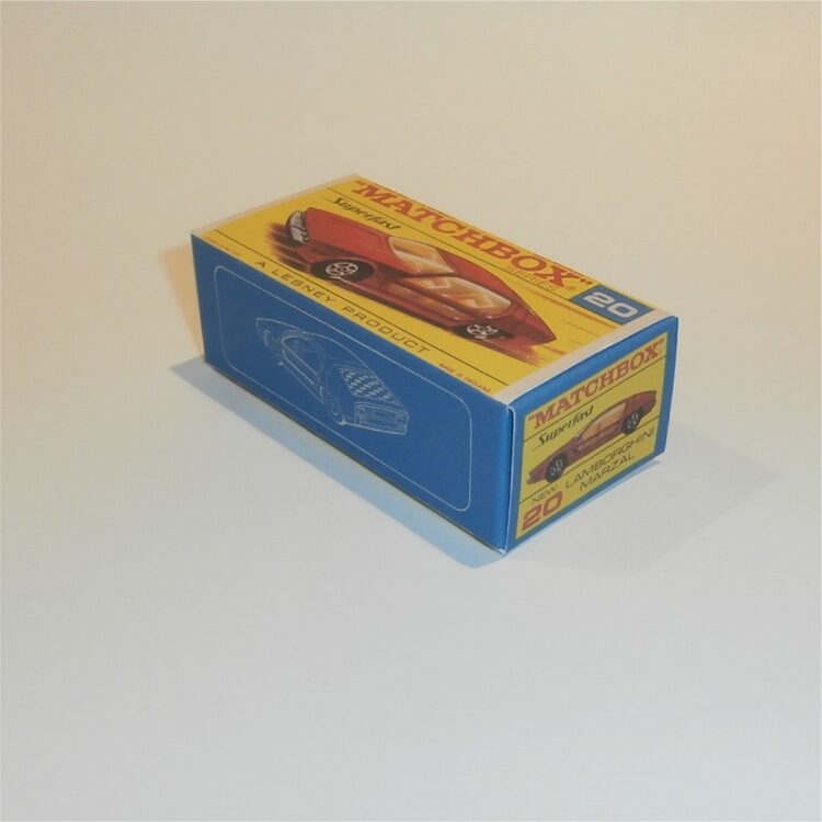 Matchbox Lesney Superfast 20 Lamborghini Marzal F-SF2 Style Repro Box - Image 2