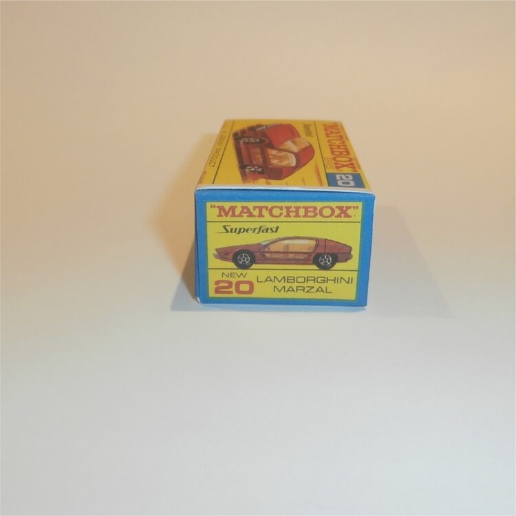 Matchbox Lesney Superfast 20 Lamborghini Marzal F-SF2 Style Repro Box - Image 3