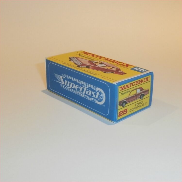 Matchbox Lesney Superfast 25 e Ford Cortina GT F-SF2 Style Repro Box - Image 2