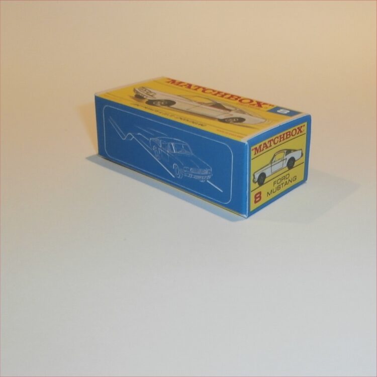 Matchbox Lesney Superfast 8 Ford Mustang without SF Logo F-SF2 Style Repro Box - Image 2