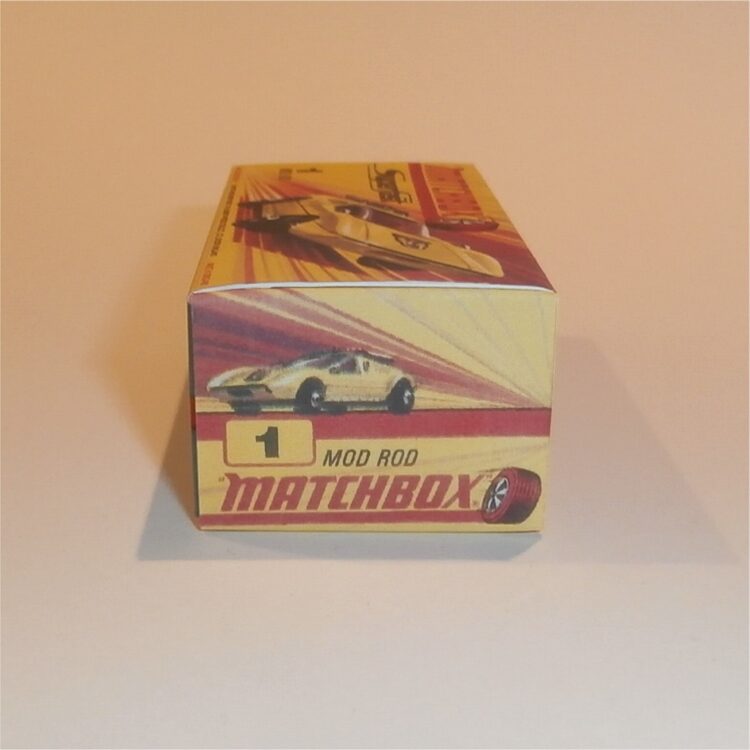 Matchbox Lesney Superfast  1 g Mod Rod H Style Repro Box - Image 3