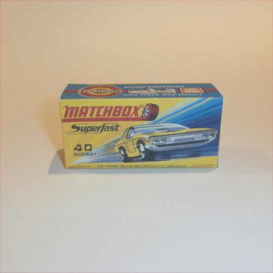 Matchbox Lesney Superfast 40 d Vauxhall Guildsman H Style Repro Box