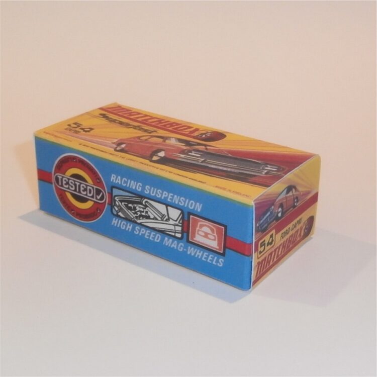 Matchbox Lesney Superfast 54 d Ford Capri 'Plain' H Style Repro Box - Image 2
