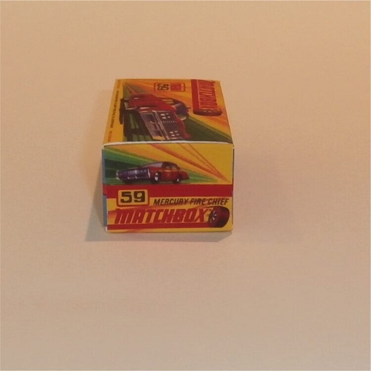 Matchbox Lesney Superfast 59 e1 Mercury Fire Chief H Style Repro Box - Image 3