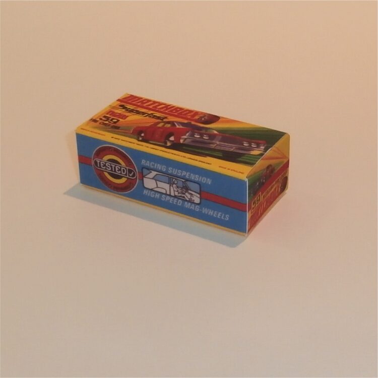 Matchbox Lesney Superfast 59 e2 Mercury Fire Chief H Style Repro Box - Image 2