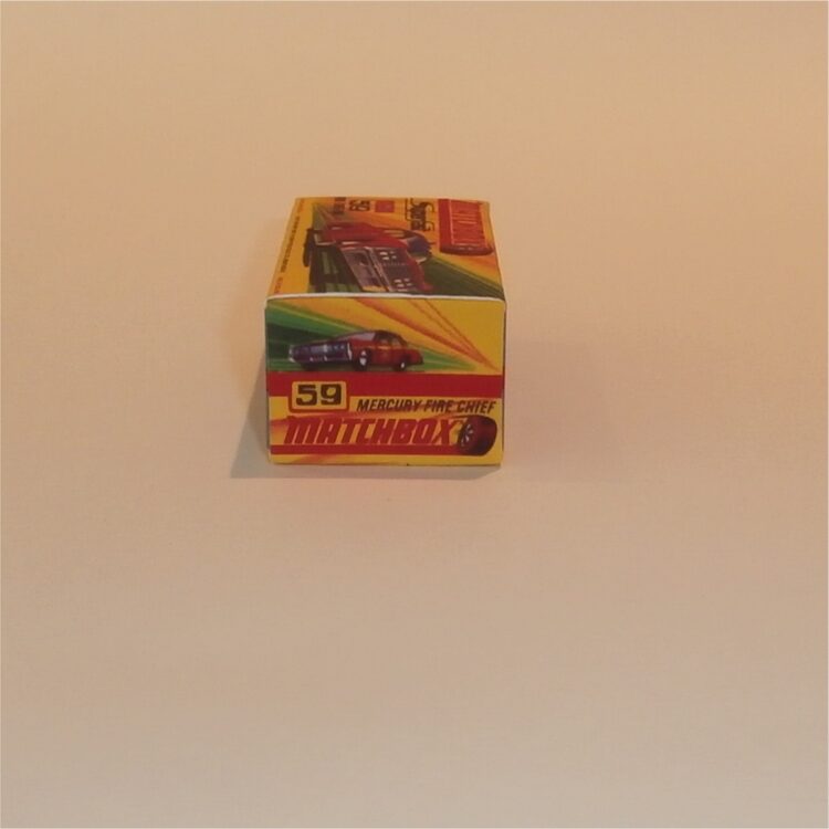 Matchbox Lesney Superfast 59 e2 Mercury Fire Chief H Style Repro Box - Image 3