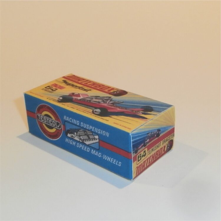 Matchbox Lesney Superfast 64d Slingshot Dragster H Style Repro Box - Image 2