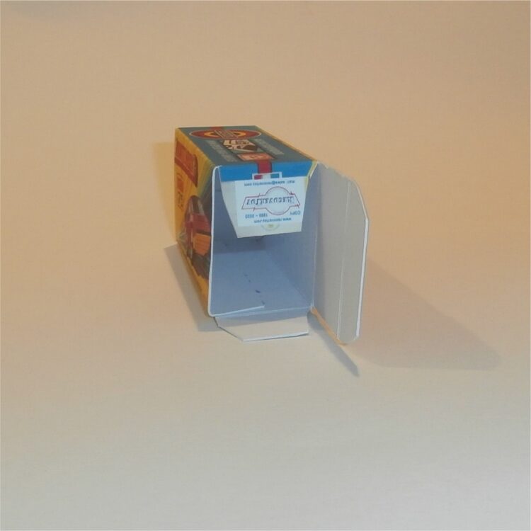 Matchbox Lesney Superfast 75 d1 Alfa Carabo 1st Issue H Style Repro Box - Image 4