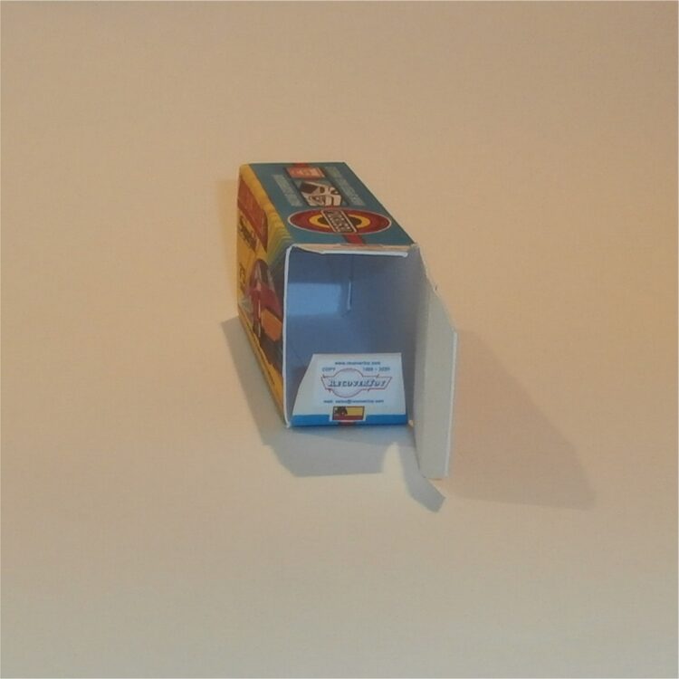 Matchbox Lesney Superfast 75 d2 Alfa Carabo 2nd Issue H Style Repro Box - Image 4