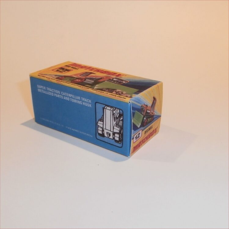 Matchbox Lesney Superfast 12 f Big Bull Bulldozer I Style Repro Box - Image 2