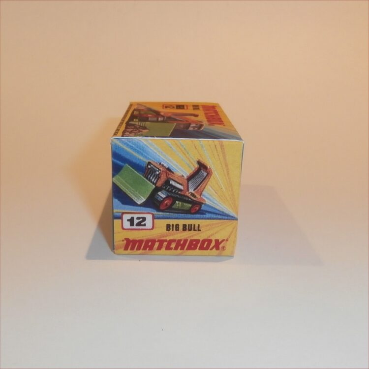 Matchbox Lesney Superfast 12 f Big Bull Bulldozer I Style Repro Box - Image 3