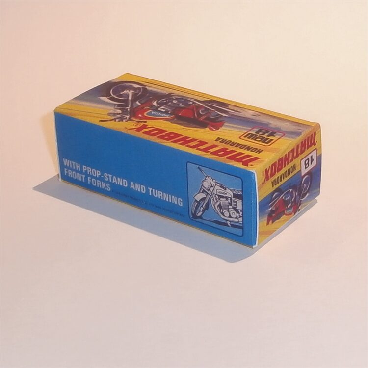 Matchbox Lesney Superfast 18 g Hondarora Motor Bike I Style Repro Box - Image 2
