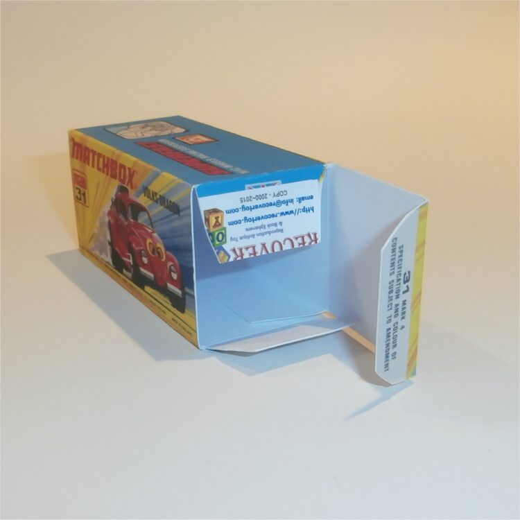 Matchbox Lesney Superfast 31 e VolksDragon I Style Repro Box - Image 4