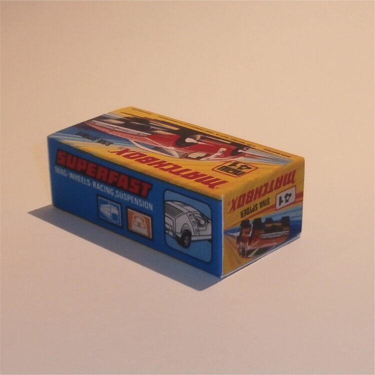 Matchbox Lesney Superfast 41e Siva Spyder I Style Repro Box - Image 2