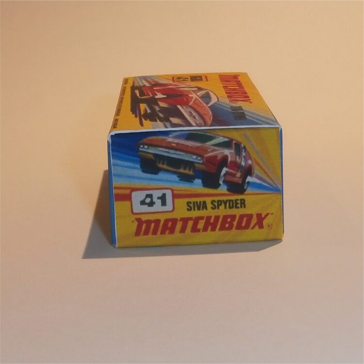 Matchbox Lesney Superfast 41e Siva Spyder I Style Repro Box - Image 3