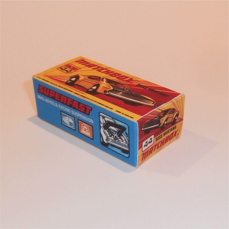Matchbox Lesney Superfast 44 e Boss Mustang I Style Repro Box - Image 2