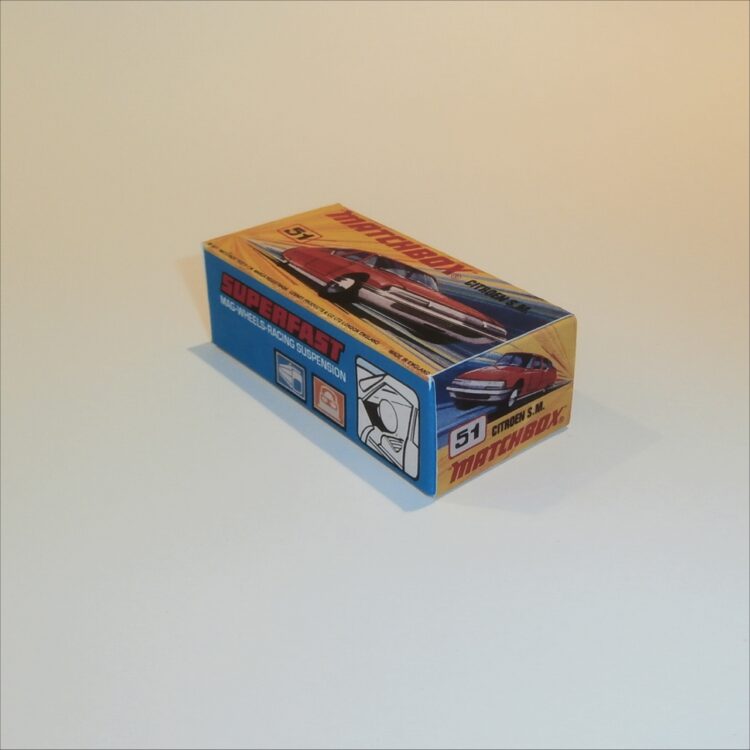 Matchbox Lesney Superfast 51 e Citroen S.M. I Style Repro Box - Image 2
