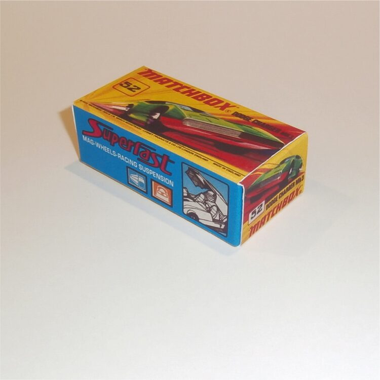Matchbox Lesney Superfast 52 Dodge Charger mk3 I Style Repro Box - Image 2