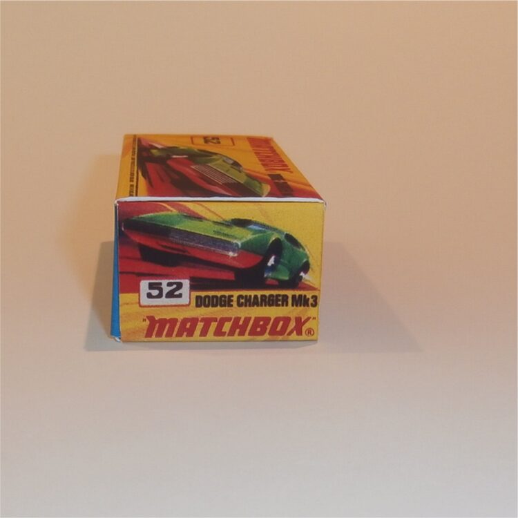Matchbox Lesney Superfast 52 Dodge Charger mk3 I Style Repro Box - Image 3