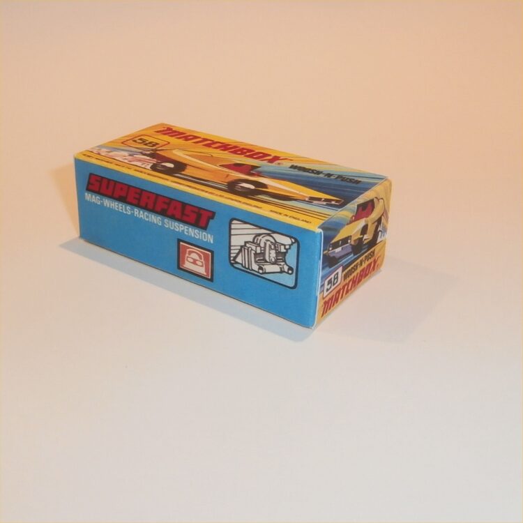 Matchbox Lesney Superfast 58 e2 Woosh-N-Push I Style Repro Box - Image 2