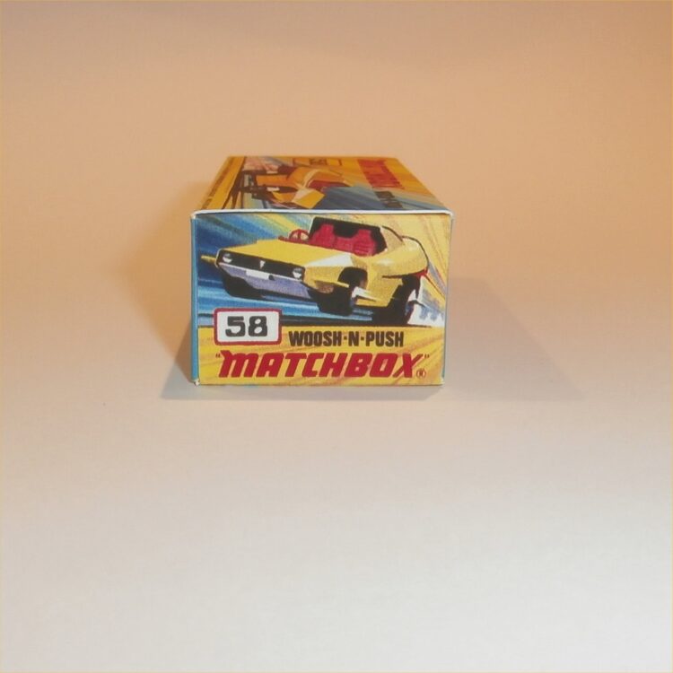 Matchbox Lesney Superfast 58 e2 Woosh-N-Push I Style Repro Box - Image 3