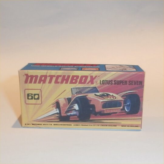 Matchbox Lesney Superfast 60 d Lotus Super Seven I Style Repro Box