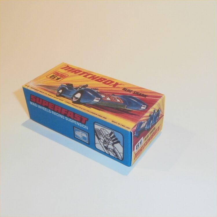 Matchbox Lesney Superfast 61 c Blue Shark I Style Repro Box - Image 2
