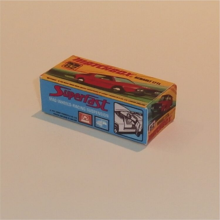 Matchbox Lesney Superfast 62 f Renault 17TL I Style Repro Box - Image 2