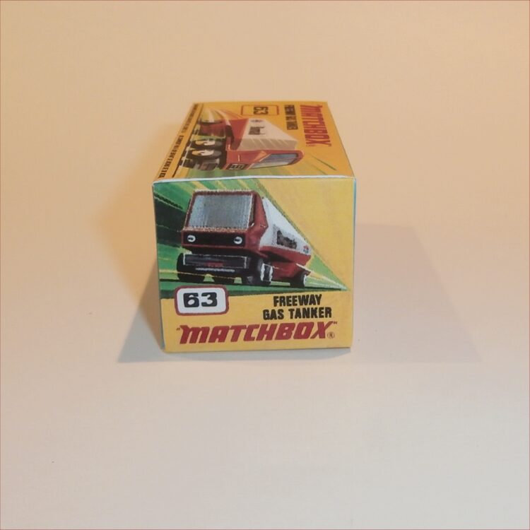 Matchbox Lesney Superfast 63 e Freeway Gas Tanker I Style Repro Box - Image 3