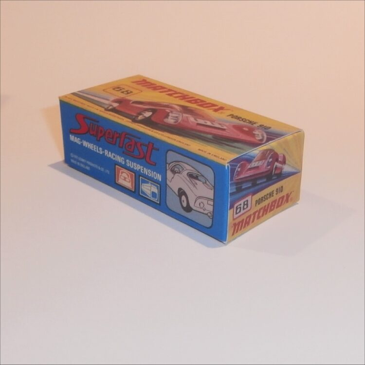 Matchbox Lesney Superfast 68 c Porsche 910 I Style Repro Box - Image 2