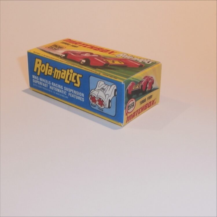 Matchbox Lesney Superfast 69 d Turbo Fury Rola-matics I Style Repro Box - Image 2