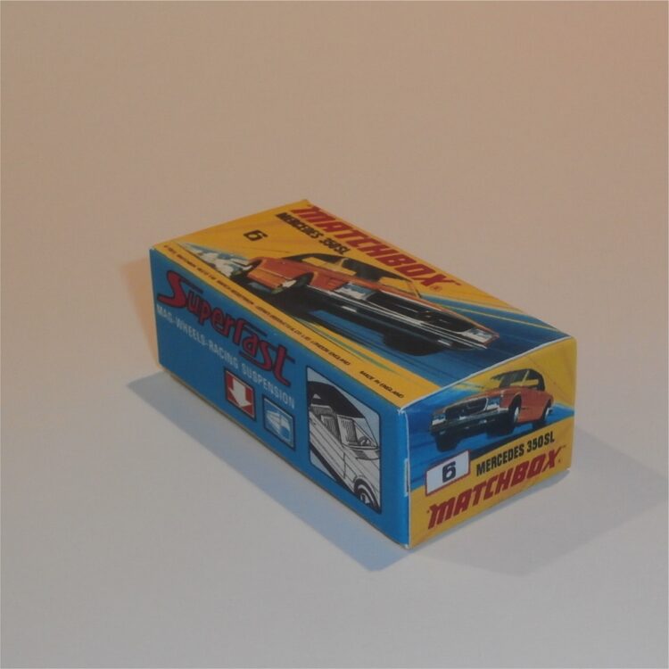 Matchbox Lesney Superfast 6 f2 Mercedes 350SL Coupe I Style Repro Box - Image 2