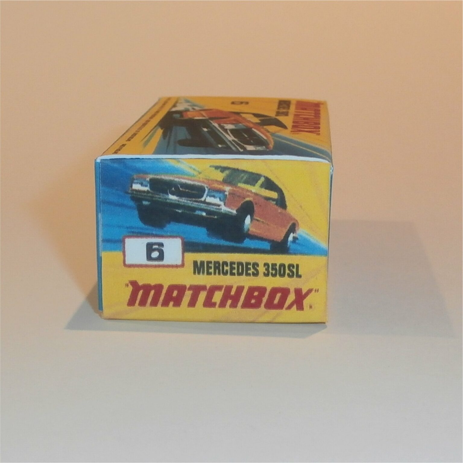 Matchbox Lesney Superfast 6 f1 Mercedes 350SL Coupe I Style Repro Box