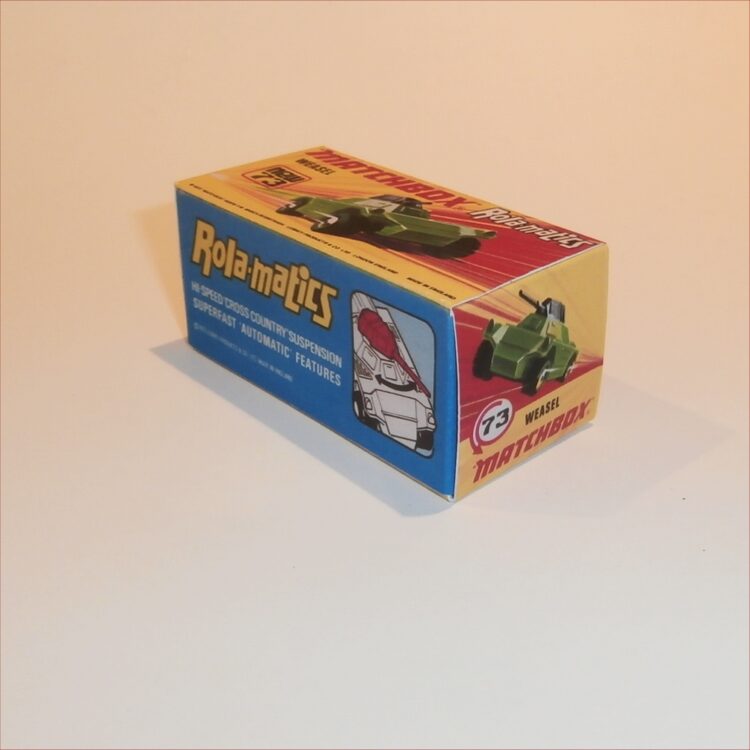 Matchbox Lesney Superfast 73 f Weasel Rola-matics I Style Repro Box - Image 2