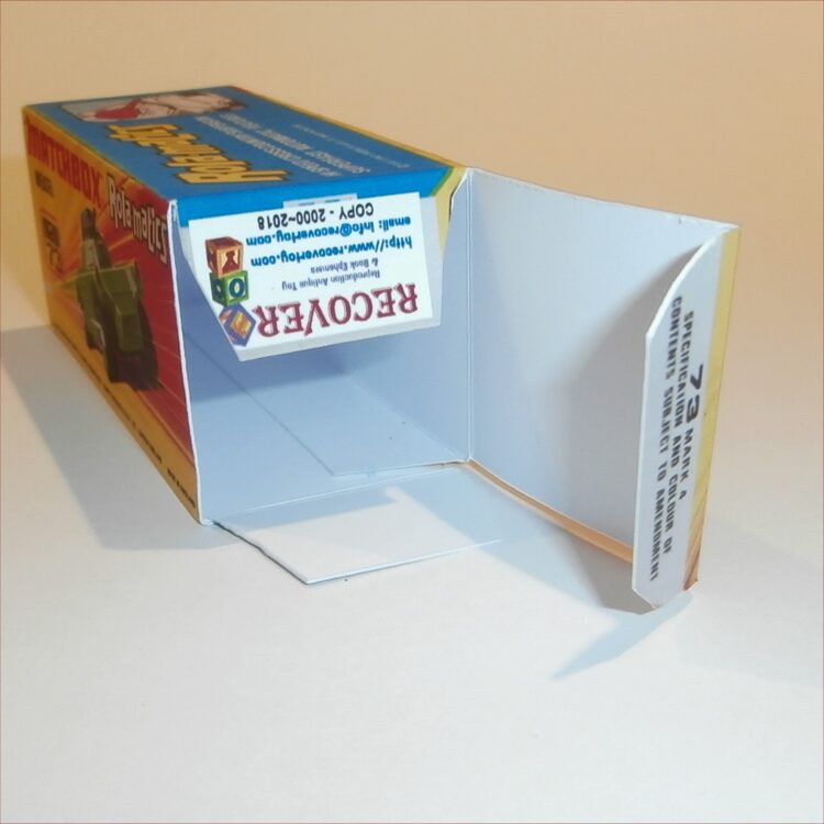 Matchbox Lesney Superfast 73 f Weasel Rola-matics I Style Repro Box - Image 4
