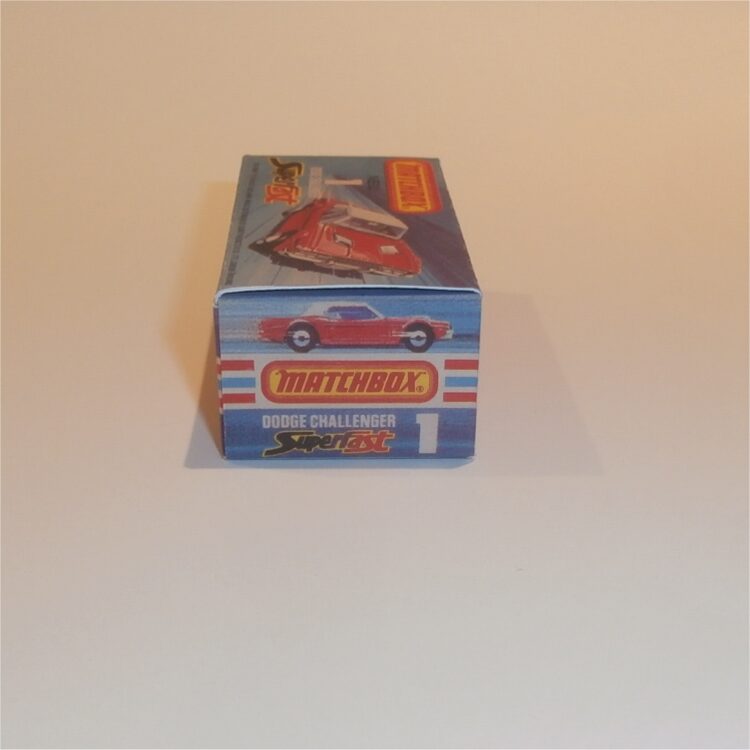 Matchbox Lesney Superfast 1 h Dodge Challenger J Style Repro Box - Image 3