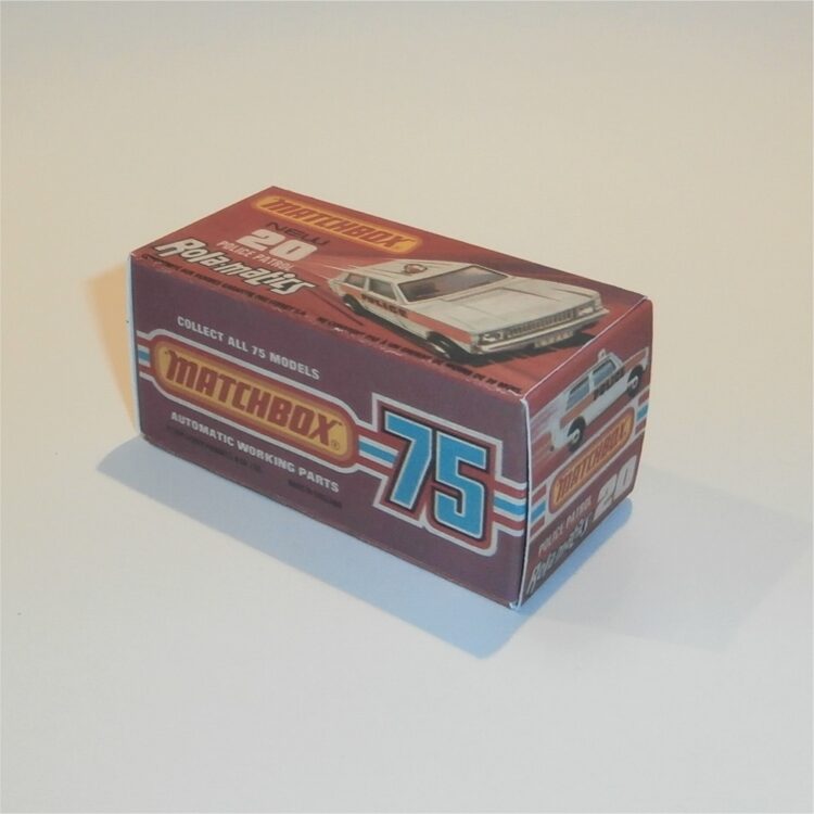 Matchbox Lesney Superfast 20 e Range Rover Police Patrol Rola-matics J Style Repro Box - Image 2