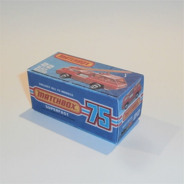 Matchbox Lesney Superfast 22 f Blaze Buster Fire Truck J Style Repro Box - Image 2