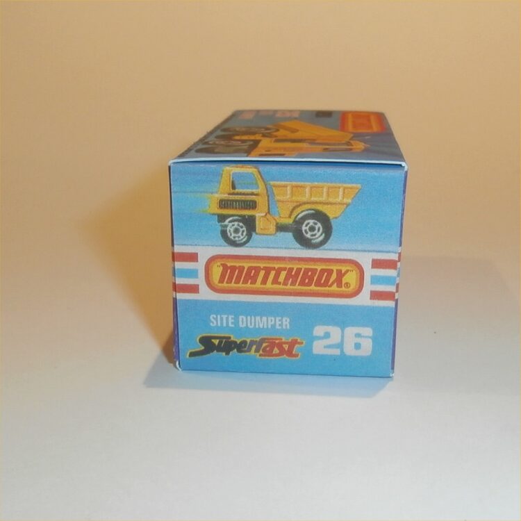 Matchbox Lesney Superfast 26 f Site Dumper Truck J Style Repro Box - Image 3