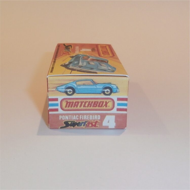 Matchbox Lesney Superfast 4 g Pontiac Firebird J Style Repro Box - Image 3