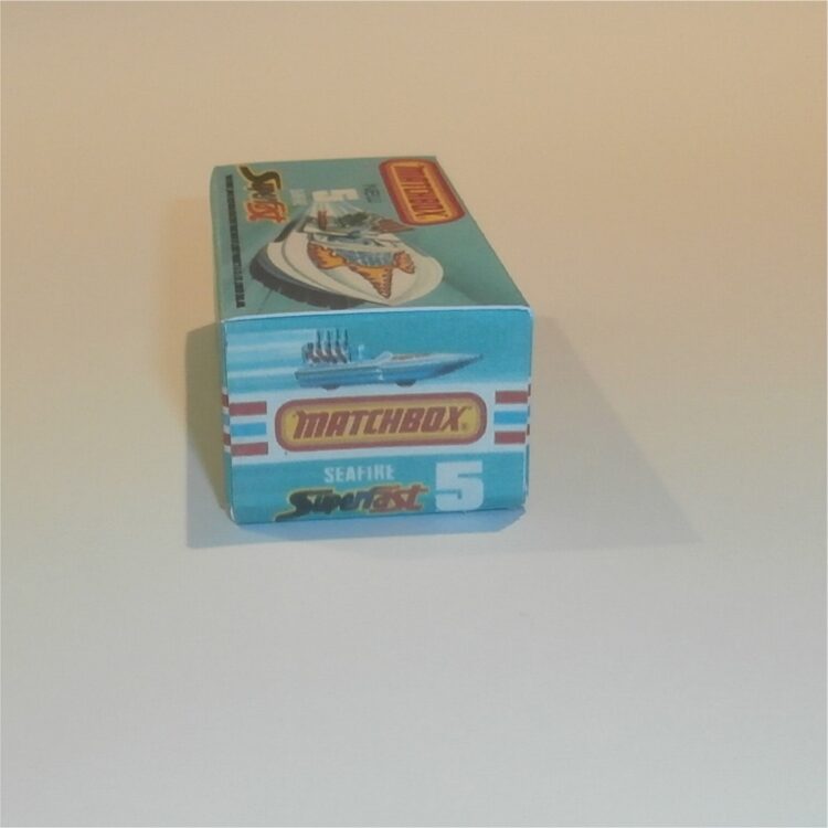 Matchbox Lesney Superfast 5 f Seafire Speed Boat J Style Repro Box - Image 3