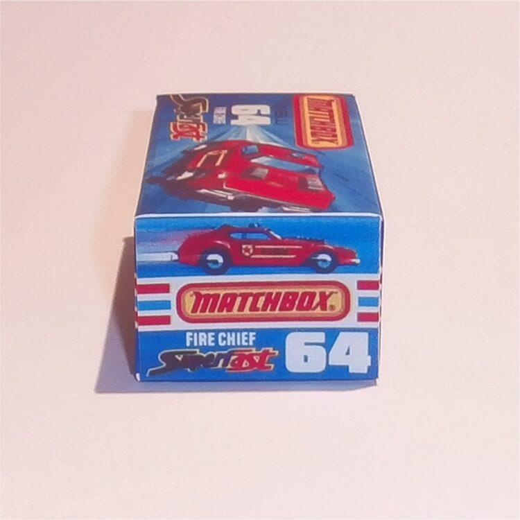 Matchbox Lesney Superfast 64 e Fire Chief Ford Torino J Style Repro Box - Image 3