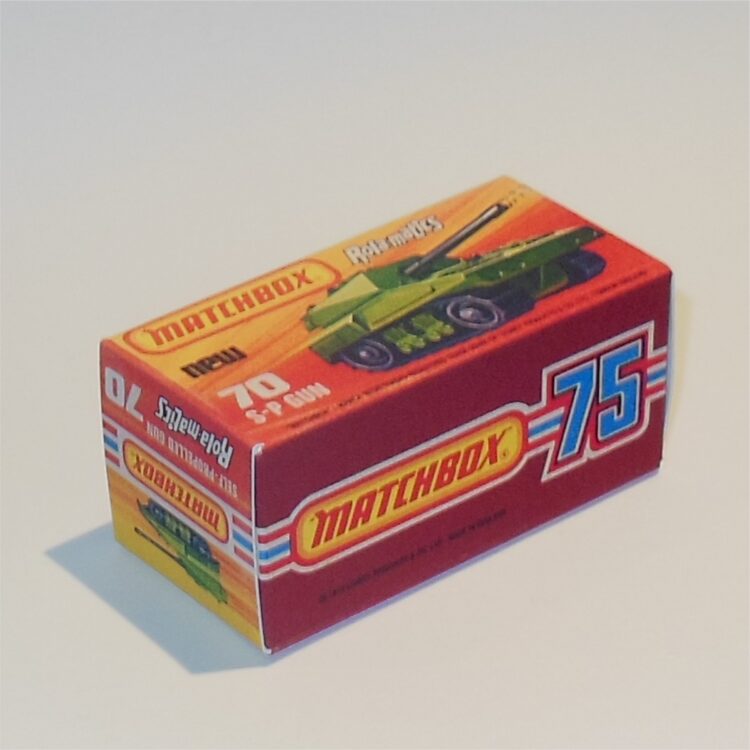 Matchbox Lesney Superfast 70 e Self-Propelled S.P. Gun J Style Repro Box - Image 2