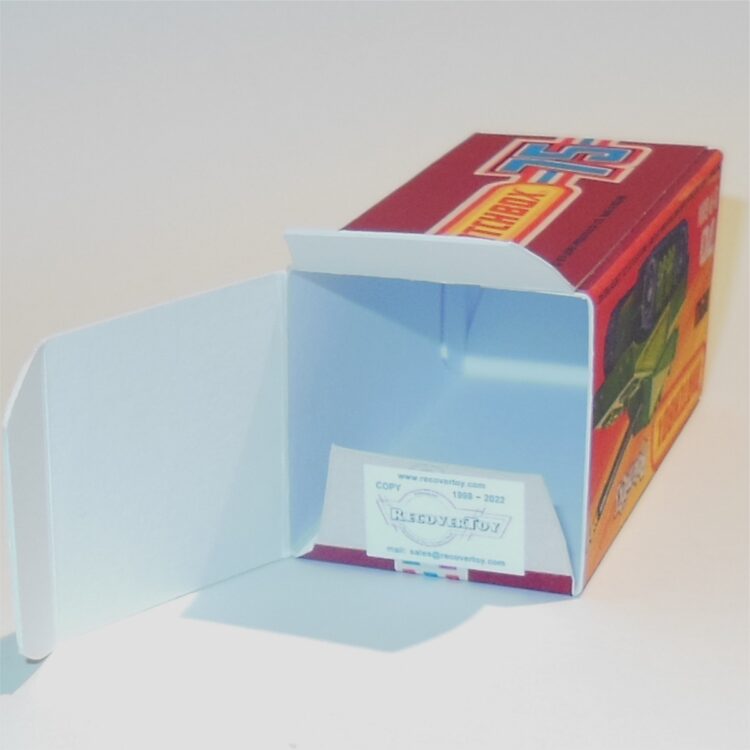 Matchbox Lesney Superfast 70 e Self-Propelled S.P. Gun J Style Repro Box - Image 4
