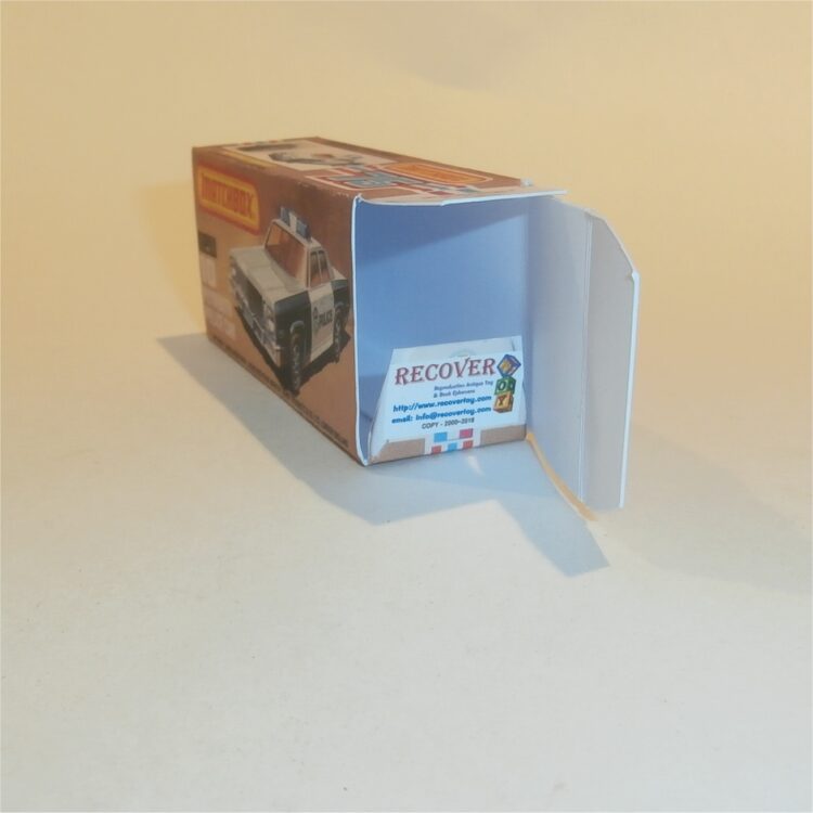 Matchbox Lesney Superfast 10 g Plymouth Police Car K Style Repro Box - Image 4