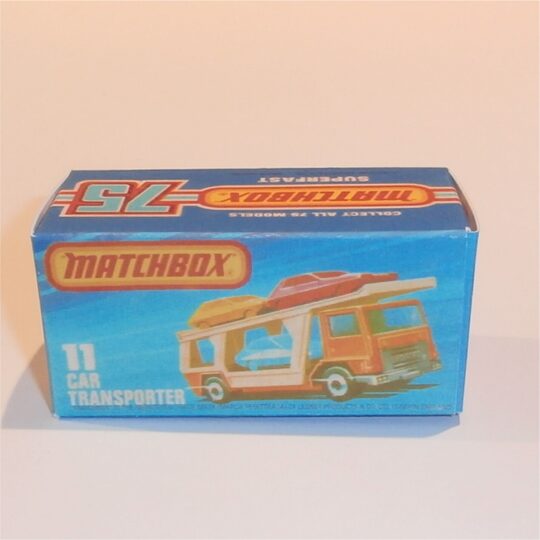 Matchbox Lesney Superfast 11 g Bedford Car Transporter K Style Repro Box